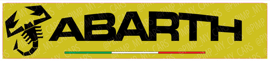 Cache plaque Abarth