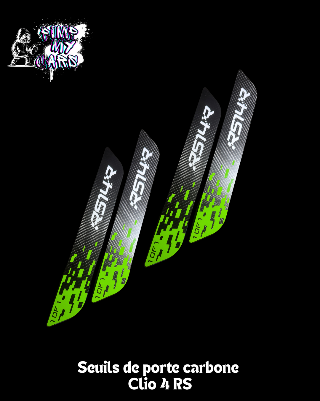 Seuil de porte carbone CLIO 4 RS