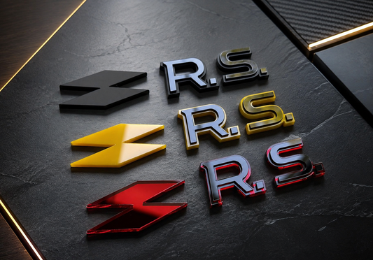 Logo Renault RS personnalisé