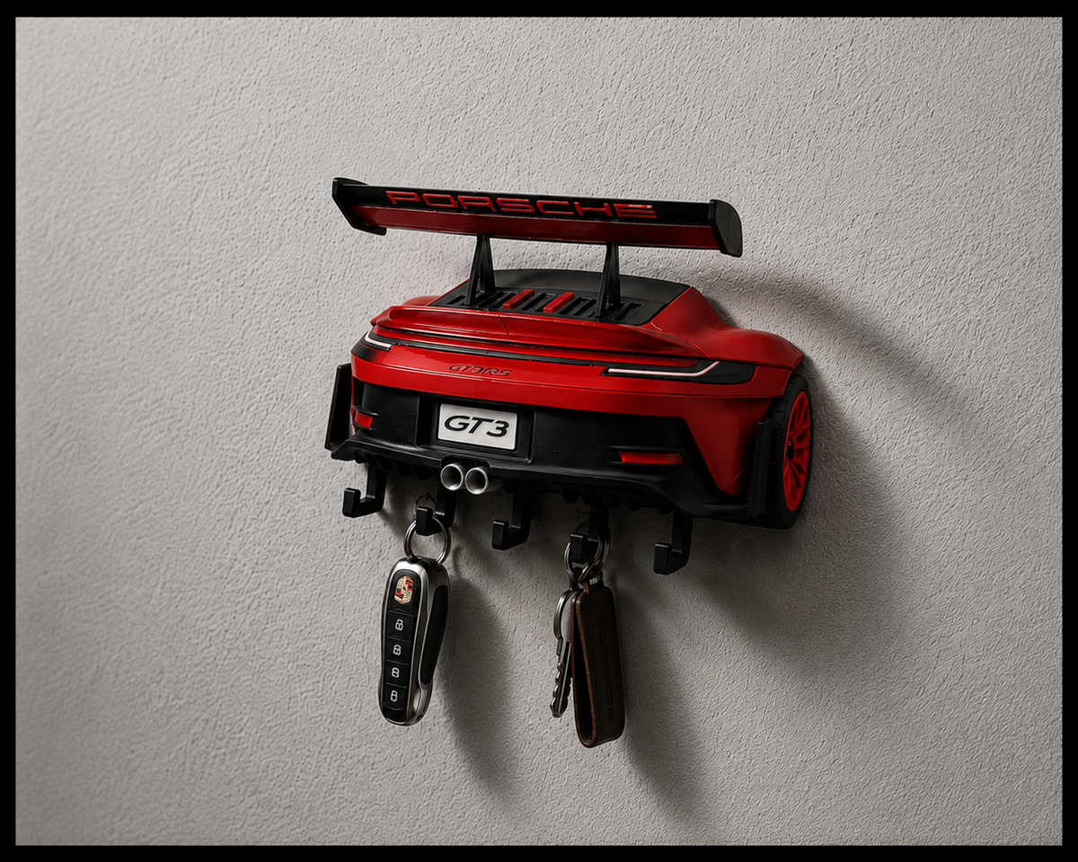 Support de Clés GT3RS – Porte-Clés Mural Design Automobile