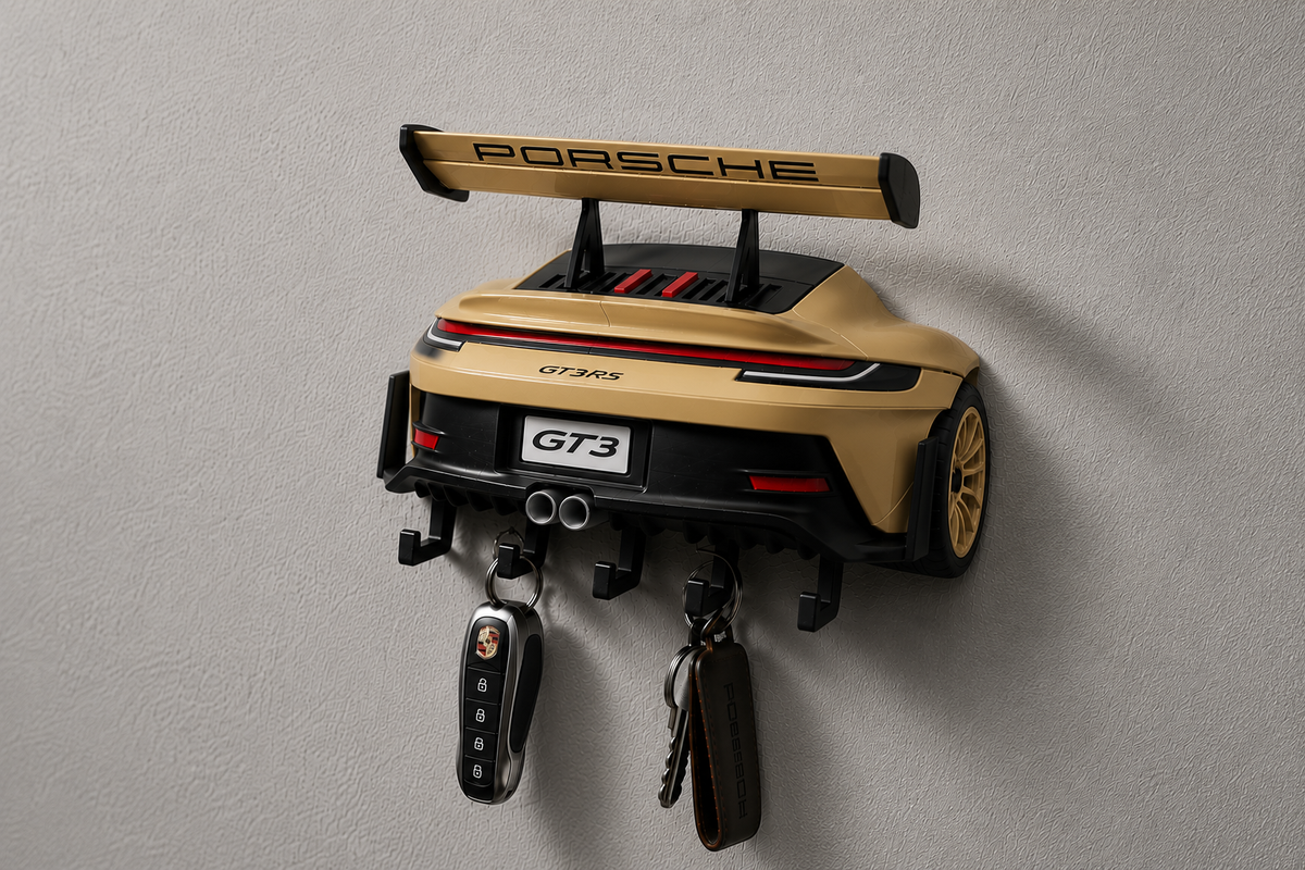 Support de Clés GT3RS – Porte-Clés Mural Design Automobile