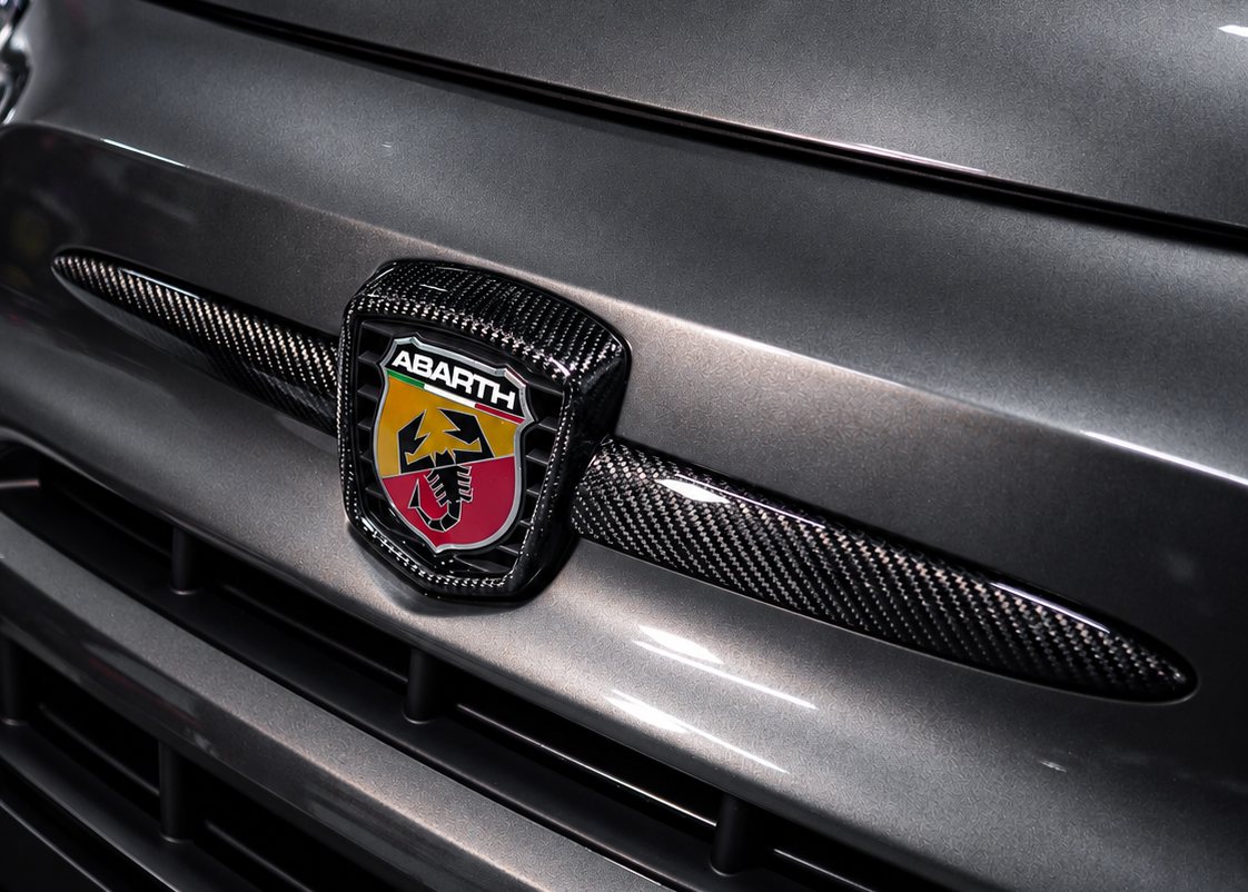 Ensemble logo avant carbone – Abarth