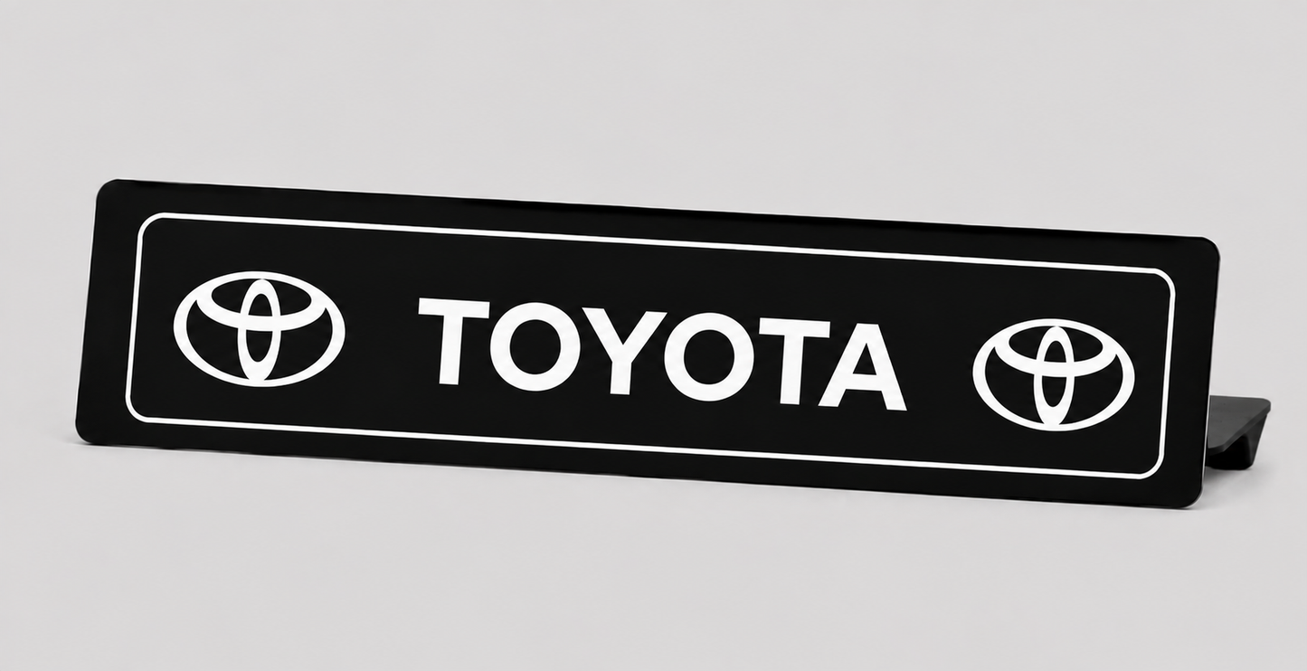 Cache Plaque TOYOTA