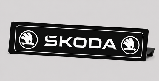 Cache Plaque SKODA