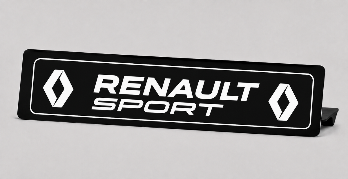 Cache Plaque Renault Sport