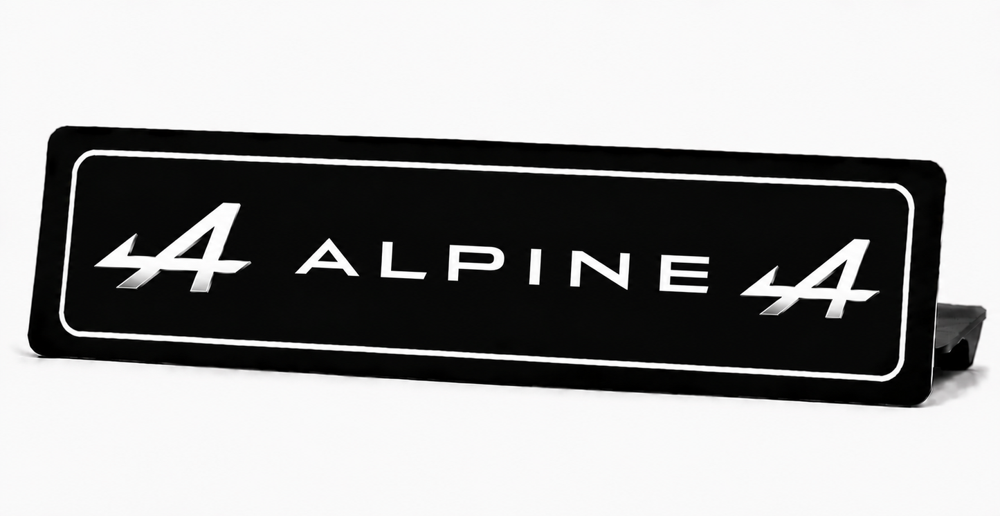 Cache plaque Alpine