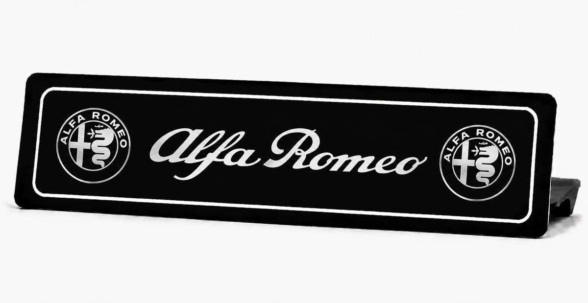 Alfa Romeo license plate cover