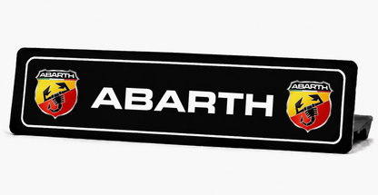 Cache plaque Abarth
