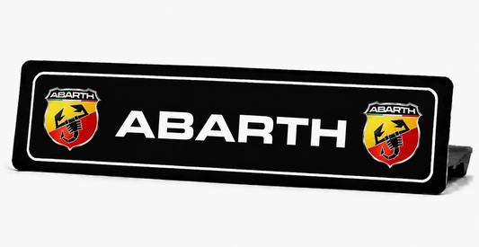 Cache plaque Abarth