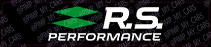 RS License Plate Cover