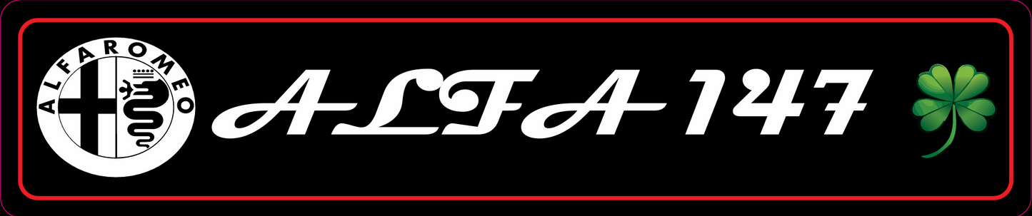 Cache plaque Alfa Romeo